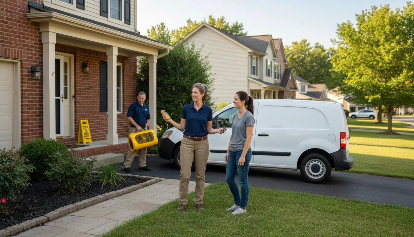 Residential water damage restoration in New River, AZ